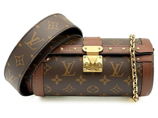Borsa a tracolla Louis Vuitton Papillon Trunk Monogram in pelle - vista 2