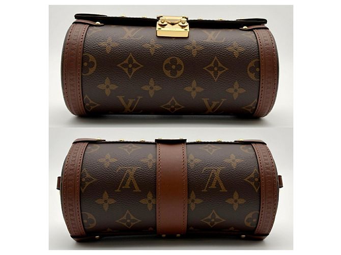 Borsa a tracolla Louis Vuitton Papillon Trunk Monogram in pelle - vista 3