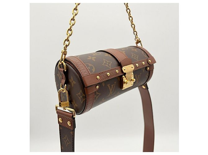 Borsa a tracolla Louis Vuitton Papillon Trunk Monogram in pelle - vista 6