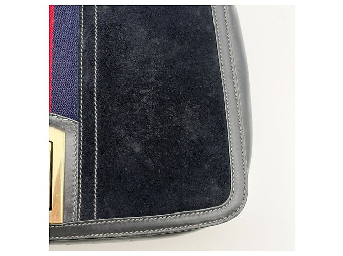 Bolsa de Ombro Gucci Sherry Line em Camurça - vista 11