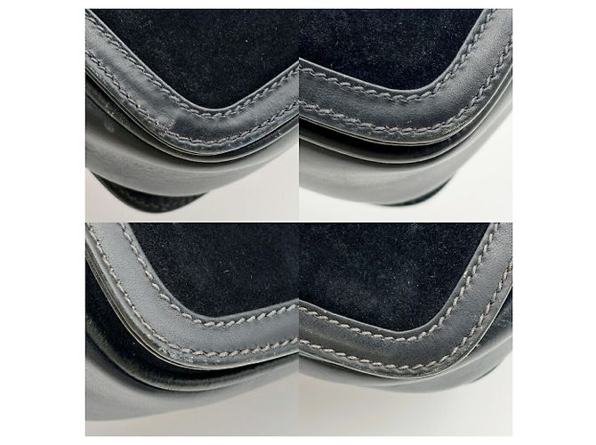 Bolsa de Ombro Gucci Sherry Line em Camurça - vista 14