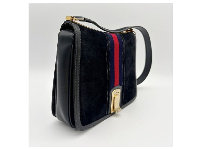 Bolsa de Ombro Gucci Sherry Line em Camurça - vista 4