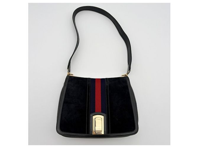Bolsa de Ombro Gucci Sherry Line em Camurça - vista 5