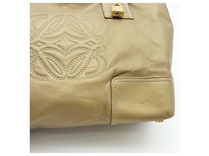 Loewe Gold Leather Tote Bag - view 12
