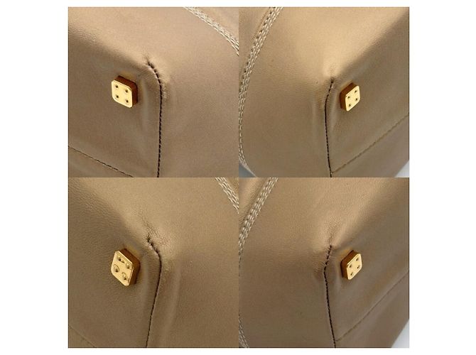Loewe Gold Leather Tote Bag - view 14