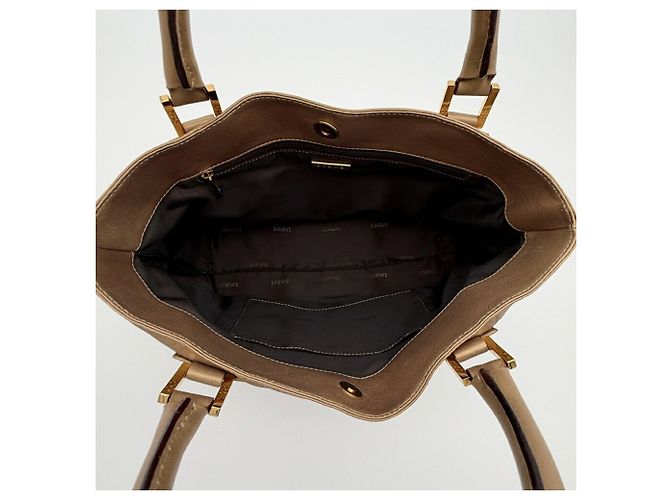 Loewe Gold Leather Tote Bag - view 17