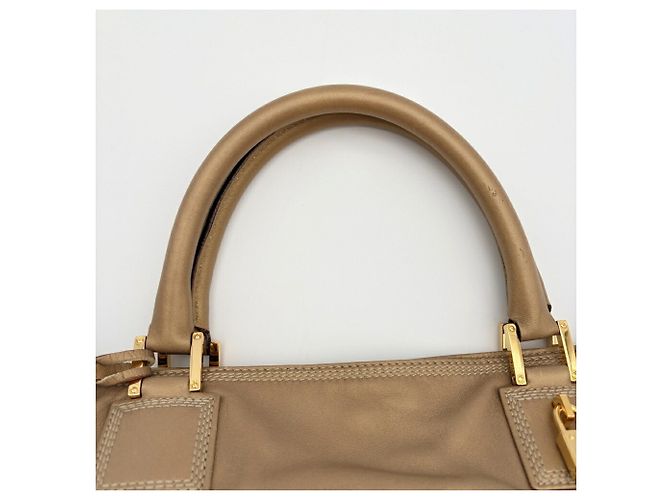 Loewe Gold Leather Tote Bag - view 7