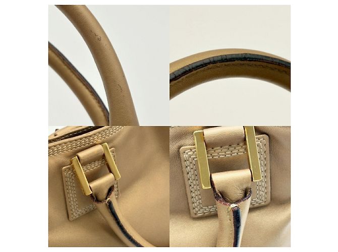 Loewe Gold Leather Tote Bag - view 9