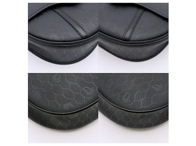 Borsa a tracolla Christian Dior Honeycomb Black - vista 10