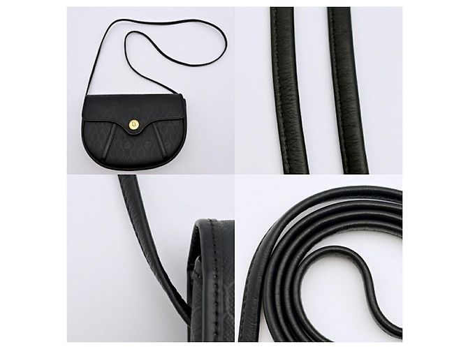 Borsa a tracolla Christian Dior Honeycomb Black - vista 7