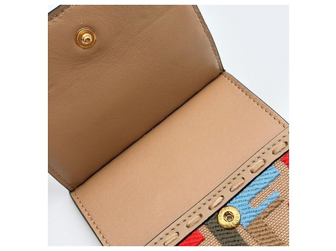 Fendi Handy-Wallet-Hülle in Beige und Multicolor - Ansicht 15