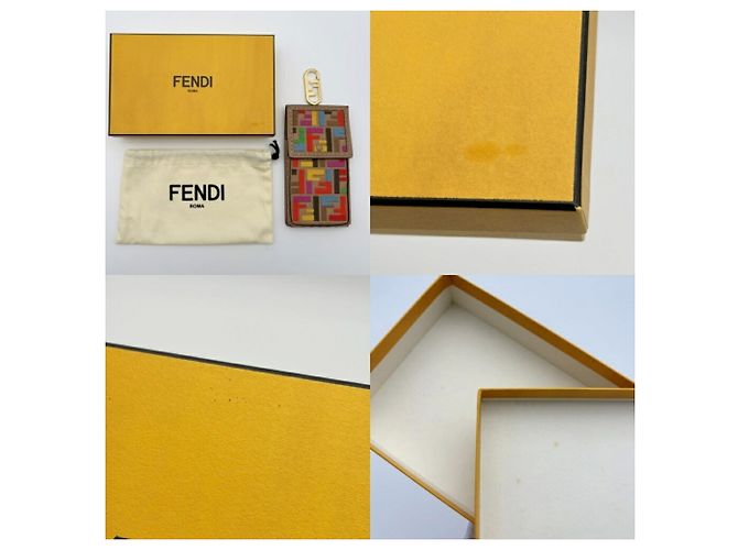 Fendi Handy-Wallet-Hülle in Beige und Multicolor - Ansicht 18