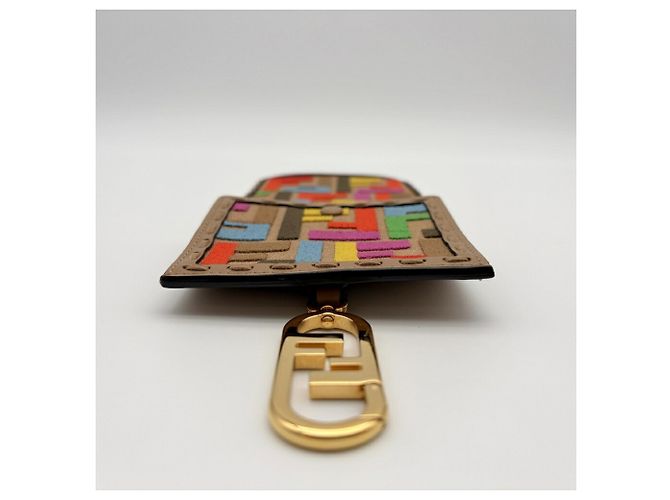 Fendi Handy-Wallet-Hülle in Beige und Multicolor - Ansicht 6
