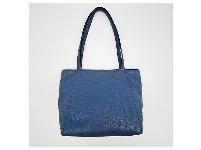 Borsa Tote a Spalla Prada Vitello Phoenix Blue - vista 3
