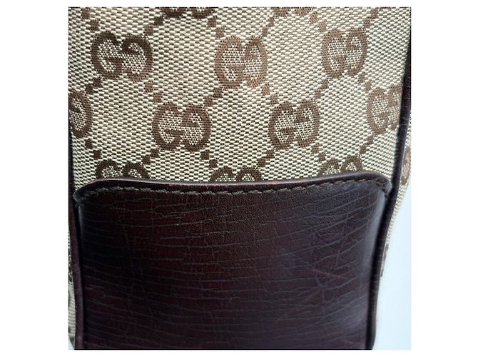 Bolso Tote Gucci Bamboo GG Canvas - vista 13