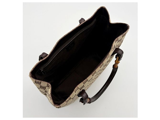 Bolso Tote Gucci Bamboo GG Canvas - vista 16