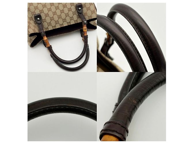 Bolso Tote Gucci Bamboo GG Canvas - vista 7
