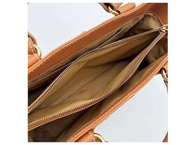 Céline Boogie Bag Leather Camel Brown - view 17