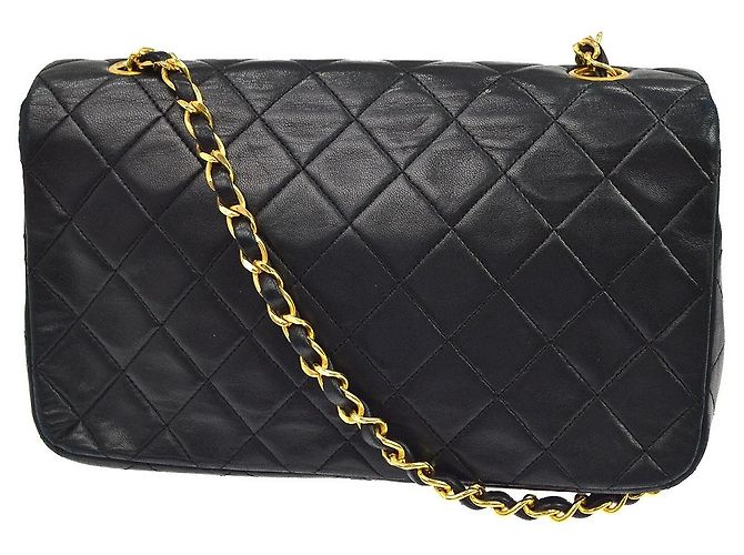 Chanel Vintage Full Flap Quilted Lambskin Medium - vista 2