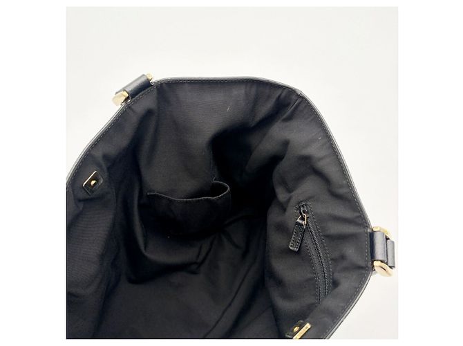 Borsa tote Gucci Abbey nera in tela GG e pelle - vista 20