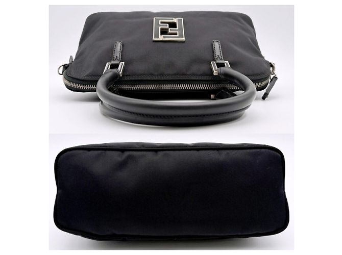 Fendi Shopper-Tasche aus Nylon und Leder - Ansicht 6