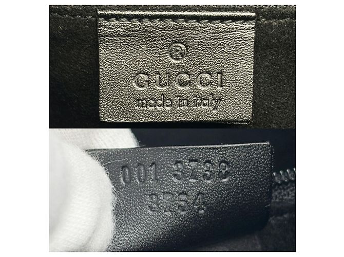 Borsa Gucci in camoscio e pelle nera - vista 20