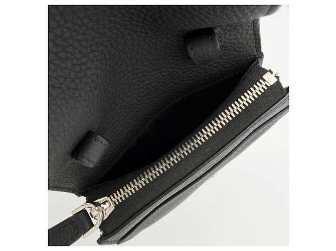 Gancini Borsa a tracolla in pelle nera Salvatore Ferragamo - vista 16