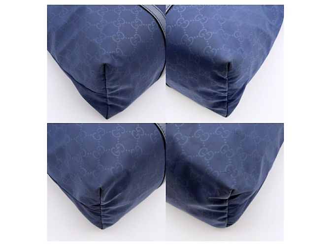 Borsa Tote Gucci Navy Two-Way - vista 11