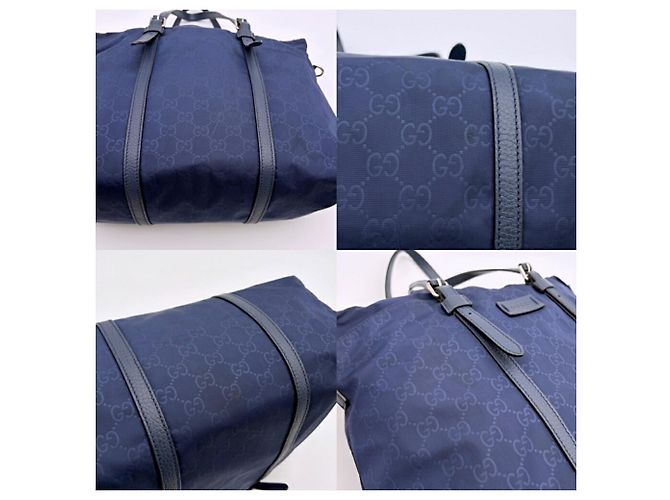Borsa Tote Gucci Navy Two-Way - vista 12