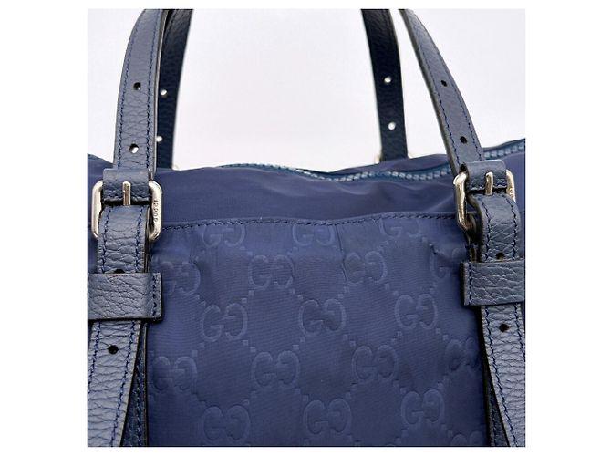 Borsa Tote Gucci Navy Two-Way - vista 13