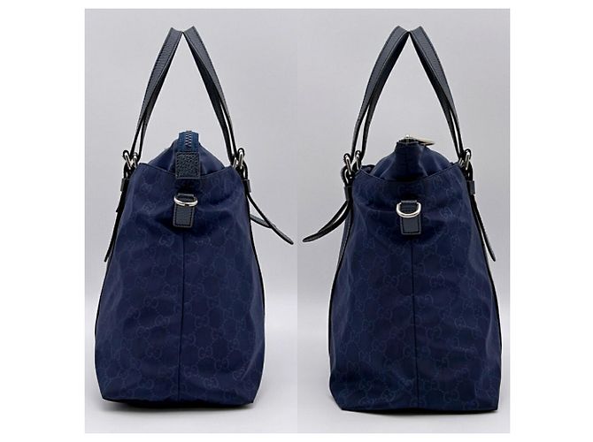 Borsa Tote Gucci Navy Two-Way - vista 5