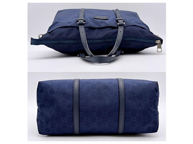 Borsa Tote Gucci Navy Two-Way - vista 6