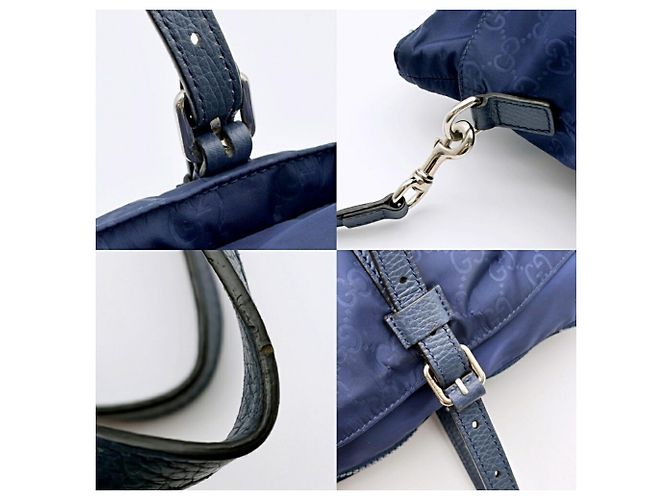 Borsa Tote Gucci Navy Two-Way - vista 9