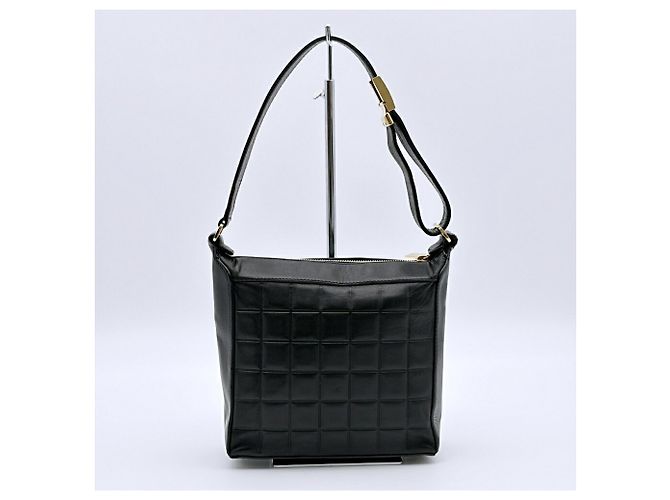 Bolso de hombro Chanel de piel de cordero negra - vista 3
