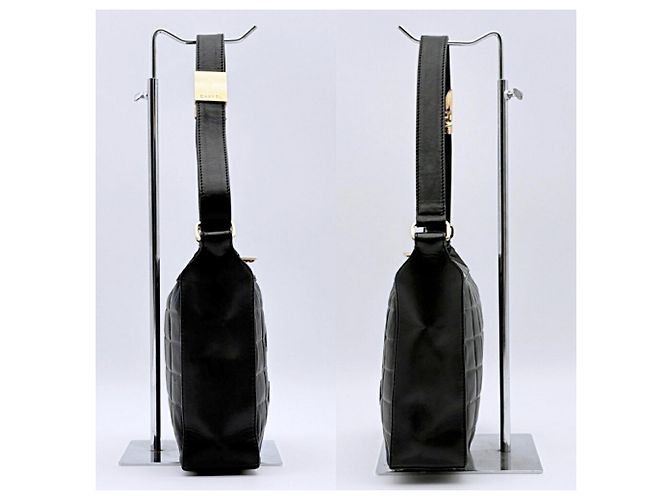 Bolso de hombro Chanel de piel de cordero negra - vista 5