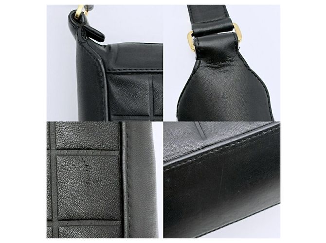 Bolso de hombro Chanel de piel de cordero negra - vista 9
