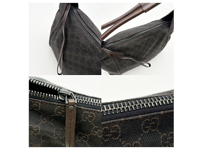 Bolso de hombro Gucci marrón oscuro - vista 11
