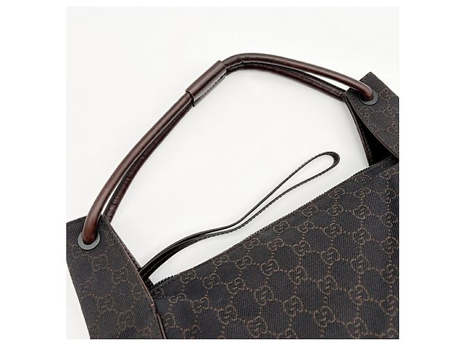 Bolso de hombro Gucci marrón oscuro - vista 7