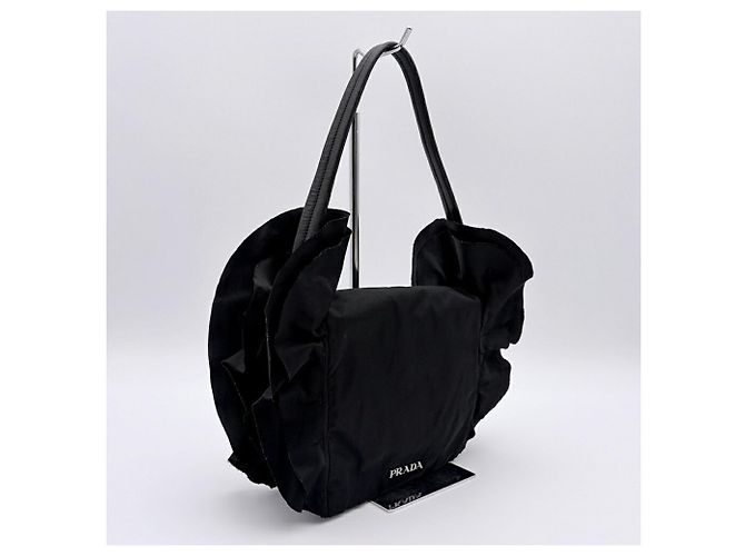 Borsa a tracolla Prada Tessuto Frill - vista 4