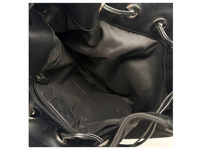 Borsa a tracolla Gucci in nylon nero e pelle - vista 18