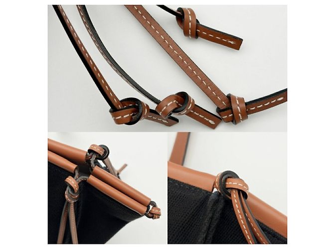 Loewe Shopper aus Canvas und Leder in Schwarz - Ansicht 11