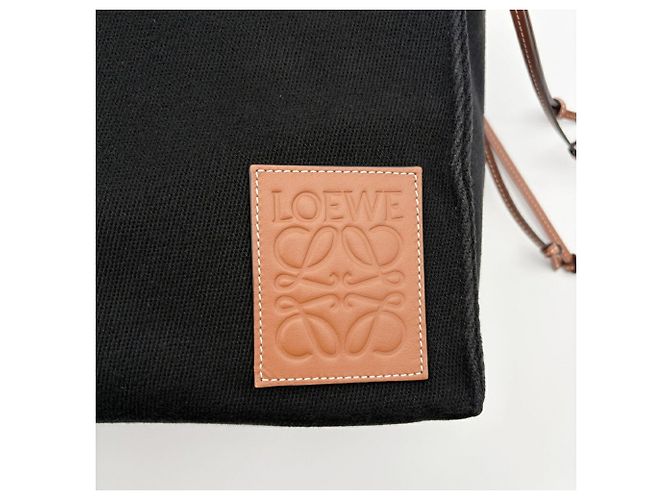 Loewe Shopper aus Canvas und Leder in Schwarz - Ansicht 14