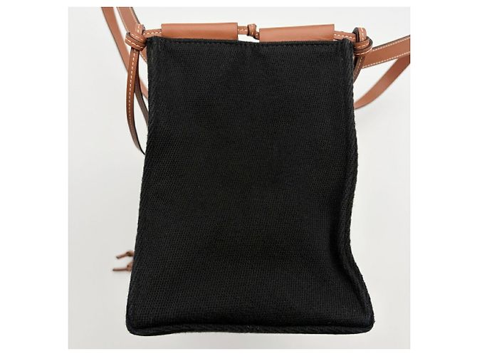 Loewe Shopper aus Canvas und Leder in Schwarz - Ansicht 6