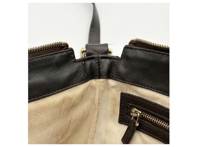 Borsa a tracolla Gucci in pelle marrone scuro - vista 20