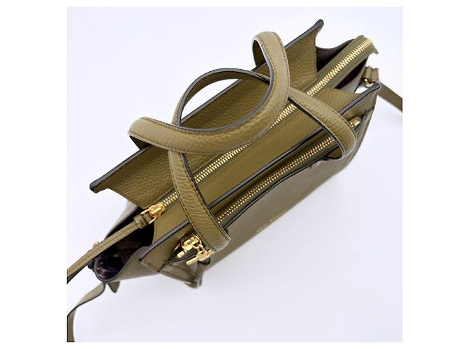 Gancini Salvatore Ferragamo Khaki Shoulder and Tote Bag - view 10