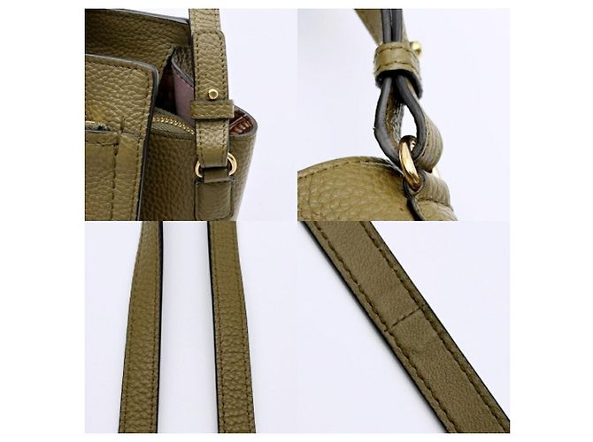Gancini Salvatore Ferragamo Khaki Shoulder and Tote Bag - view 6