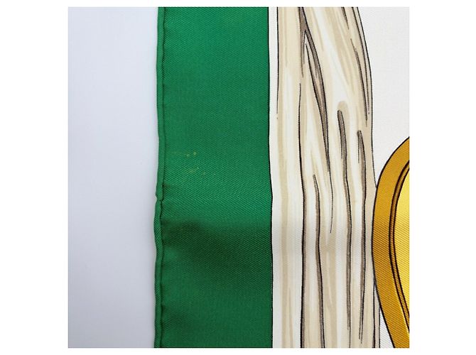 Hermès Foulard di seta Hermes Carre 90 Etrier - vista 11