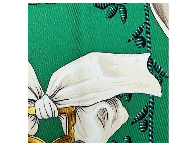 Hermès Foulard di seta Hermes Carre 90 Etrier - vista 13