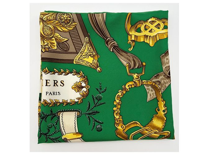 Hermès Foulard di seta Hermes Carre 90 Etrier - vista 17