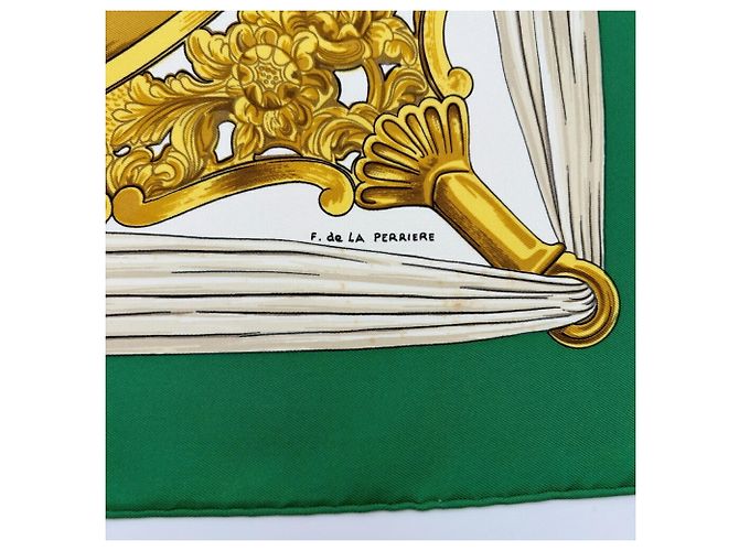 Hermès Foulard di seta Hermes Carre 90 Etrier - vista 5